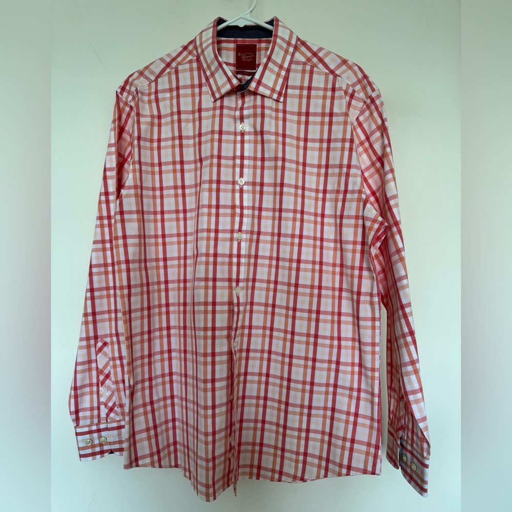 Original Penguin Pink/White, Button Down Shirt, Slim Fit, 100% Cotton, size 16.5